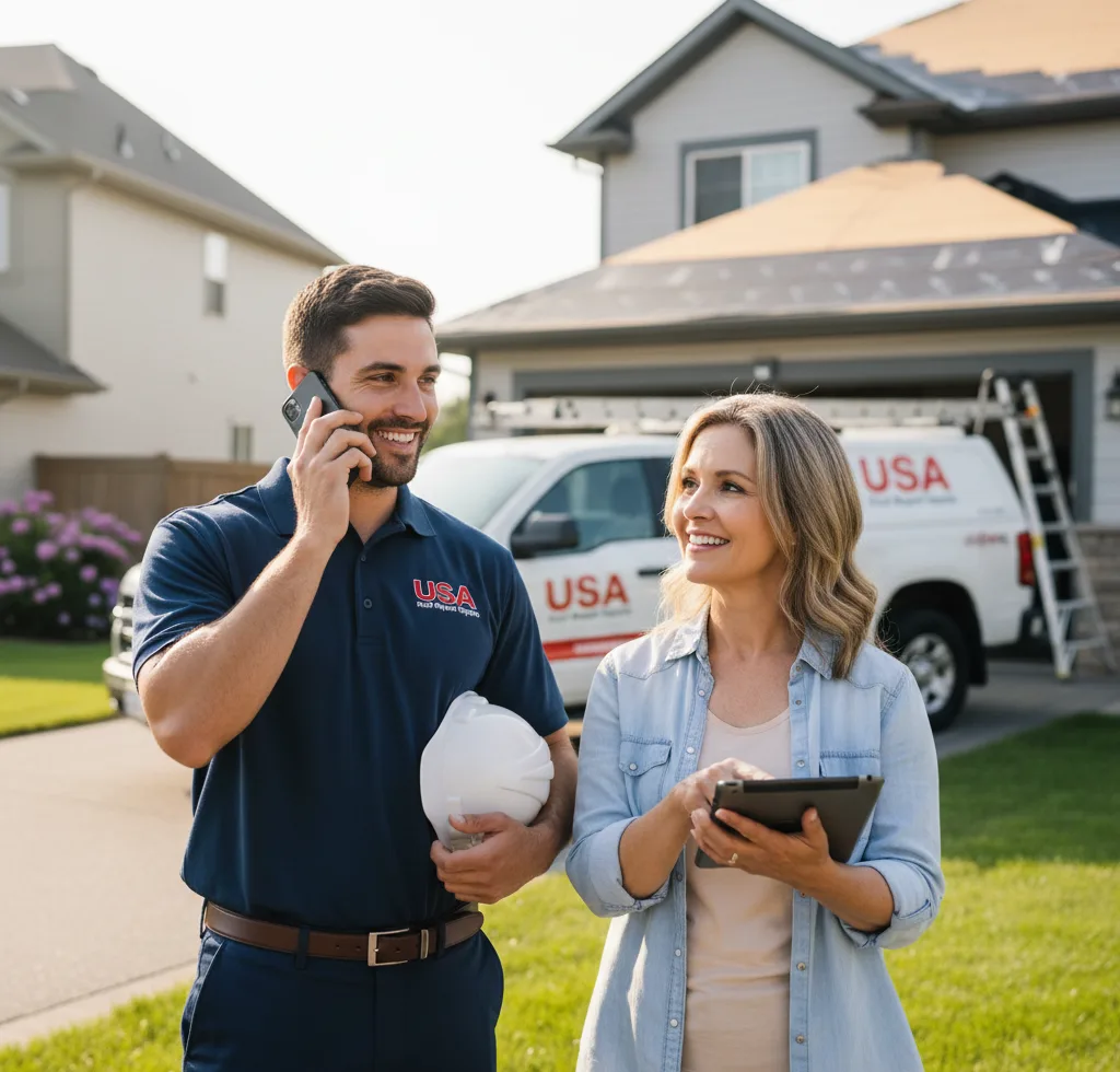 USA Roof Repair Experts customer support in Winnfield